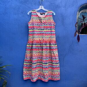 vintage 80s 90s rafferty sleeveless market dress